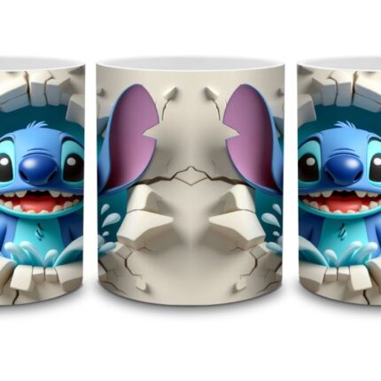 M4 - Stitch in de Bloementuin Mok